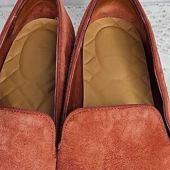 Birdies Swift leather burnt orange slip on loafer flats shoes sz 8 - Picture 4 of 11